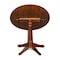 International Concepts Round 42 in Round Dual Drop Leaf Pedestal Table, 36.3 inH, Espresso, 42 W, 42 L, 36.3 in H, Wood K581-42DPT-27B-6B - alternate 6